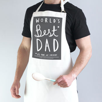 World's Best Dad Personalised Apron, 2 of 5