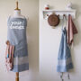 Personalised Set Of Kitchen Apron And Tea Towel, thumbnail 5 of 12