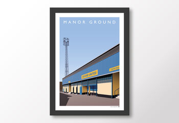 Oxford United Manor Ground London Road Entrance Poster, 8 of 8
