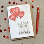 Personalised Westie I Love You Valentine's Card, thumbnail 2 of 3