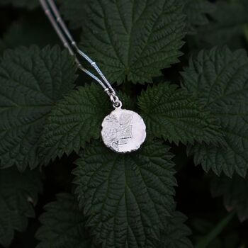 Cherry Blossom Coin 925 Sterling Silver Necklace, 4 of 5