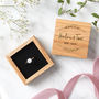 Personalised Wooden Wedding Ring Box, thumbnail 1 of 6
