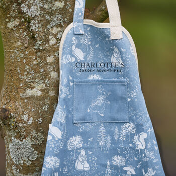 Personalised Peter Rabbit Garden Apron And Gloves Set, 2 of 9