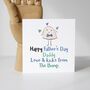 Happy Father's Day Daddy Love And Kicks The Bump Card, thumbnail 1 of 3