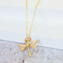 Gold Vermeil Dragonfly Necklace, thumbnail 3 of 8
