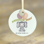 Baby Elephant Pregnancy Announcement Bauble, thumbnail 4 of 5