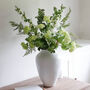 Faux White And Green Flower Arrangement, thumbnail 1 of 4