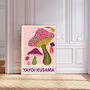Yayoi Kusuma Pink Mushroom Art Print, thumbnail 1 of 3