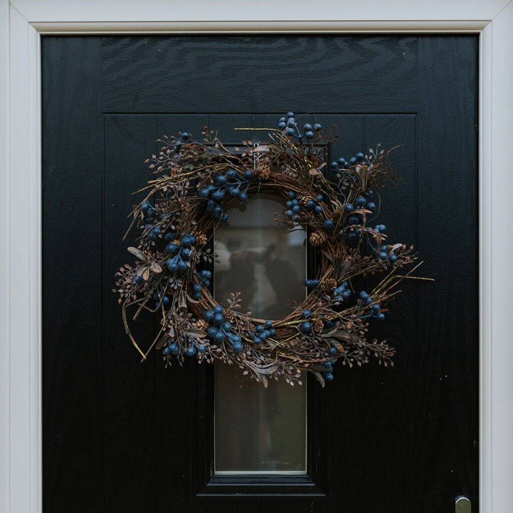 Blueberry Front Door Wreath