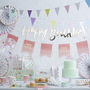 Gold Foiled Happy 40th Birthday Bunting Backdrop, thumbnail 3 of 3