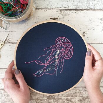 Jellyfish Embroidery Kit, 4 of 5