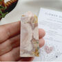 Flower Agate Crystal Tower With Optional Mini Crystal, thumbnail 8 of 12