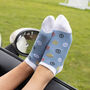 Peace Blue And Organic Paisley Blue Women's Trainer Socks, thumbnail 5 of 7