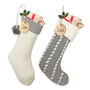 Personalised Chunky Knit Christmas Stockings, thumbnail 2 of 8