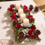 Winter Rose Christmas Candle Holder, thumbnail 1 of 7