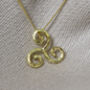 Handmade Solid 18ct Gold Celtic Love Knot Pendant, thumbnail 4 of 4