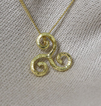 Handmade Solid 18ct Gold Celtic Love Knot Pendant, 4 of 4