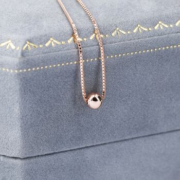 Sterling Silver Single Bead Collar Necklace, 7 of 12
