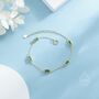 Baguette Chain Cz Satellite Bracelet In Sterling Silver, thumbnail 7 of 12