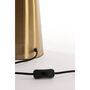 Pleat White Glass And Brass Table Lamp, thumbnail 2 of 12