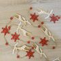 Reindeer Snow Flake Christmas Tree Wooden Garland, thumbnail 4 of 4