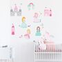 Princess Party Fabric Wall Stickers, thumbnail 1 of 2