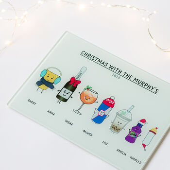 Personalised 'Christmas With…' Chopping Board, 9 of 10
