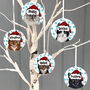 Christmas Personalised Ceramic Cat Decoration, thumbnail 3 of 6