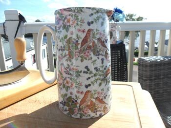 Large Jug In British Birds On Blue Design, 5 of 8
