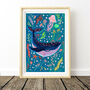 Whale Nursery Art Print, thumbnail 3 of 8