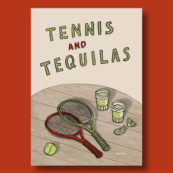 Tennis And Tequilas Print, 6 of 9