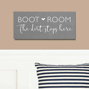 Boot Room Handcrafted Wooden Sign, 3 of 8