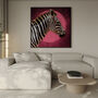 Lunar Zebra – Bold Wildlife Art, thumbnail 1 of 5