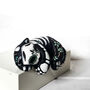 Day Of The Dead Tiger Cub Turquoise And Gold, thumbnail 2 of 6