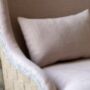 Gustavian Powder Pink Linen Armchair, thumbnail 5 of 7