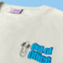 'Out Of Office' Embroidered T Shirt, thumbnail 1 of 2