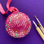 Personalised Calligraphy Name Bauble, thumbnail 2 of 6