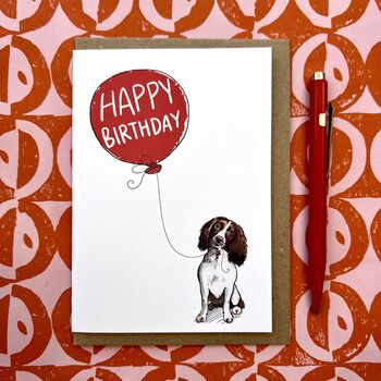 Personalised Springer Spaniel Birthday Card, 6 of 6