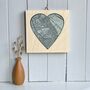 Heart Shaped Map Printed On Wood For 5th Wedding, thumbnail 6 of 11