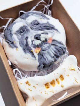 Personalised Hand Iced Pet Portraite Letterbox Biscuit Gift, 4 of 11