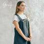 Cotton Crossover Pinafore Apron With Pockets, thumbnail 4 of 12