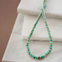 Mens Mini Turquoise Bead Necklace, thumbnail 1 of 2