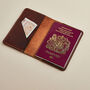 Personalised Leather Passport Holder, thumbnail 1 of 4