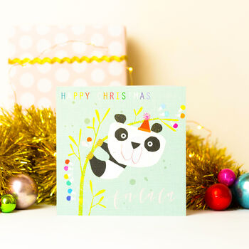 Christmas Panda Greetings Card, 5 of 5