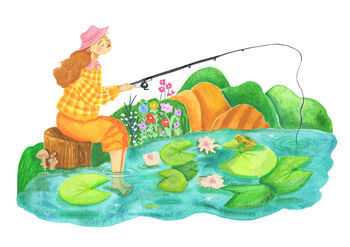 Fishing For Ideas | Illustrated Print, 3 of 3