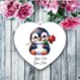 Personalised Cute Rose Animal Penguin Decoration, thumbnail 2 of 2