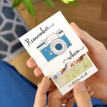 Personalised 'Remember When' Slider Photo Card, 4 of 5