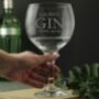 Personalised Gin And Tonic Balloon Glass, thumbnail 1 of 4