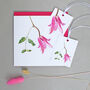 Card With Clematis Illustration, thumbnail 2 of 2