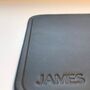 Personalised Stamped Leather Coaster, Grey, thumbnail 8 of 12